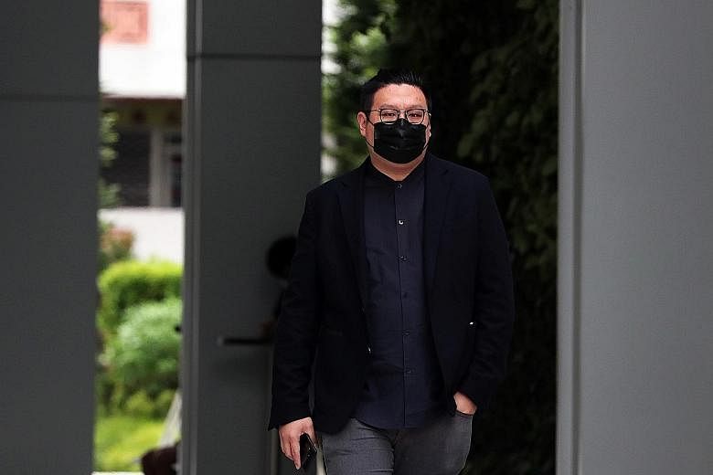Ng Yu Zhi at the State Courts in April. He is accused of involvement in deceiving investors into putting at least $1 billion into nickel deals that never took place. ST PHOTO: KELVIN CHNG