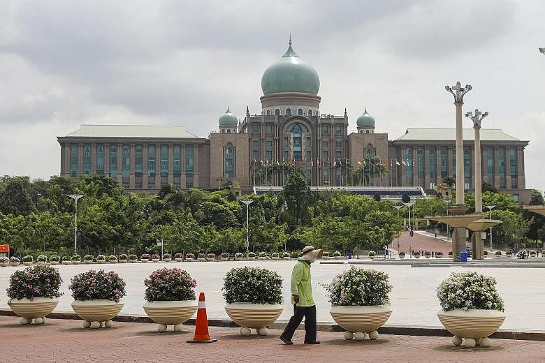 The Malaysian Prime Minister's Office in Putrajaya, outside Kuala Lumpur. Malaysia's Parliament has not sat this year, largely because of a state of emergency declared in mid-January and set to expire on Aug 1. The King, Sultan Abdullah Ahmad Shah, a