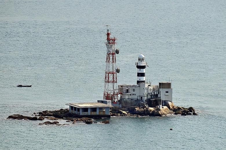 The Horsburgh Lighthouse on Pedra Branca.