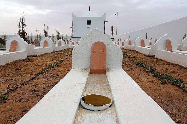 The Garden of Africa, a cemetery in southern Tunisia for migrants who drowned crossing the Mediterranean Sea in the hope of a better life in Europe.