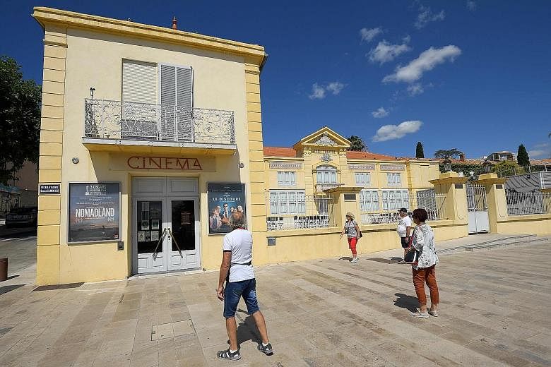 The Eden Theatre (left) is located in La Ciotat, a resort town outside Marseille.