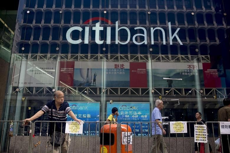 A Citi branch in Hong Kong. The US bank has added several hundred wealth professionals in Hong Kong and Singapore, as part of its plan to hire 2,300 staff in the Asia-Pacific to grow client assets by US$150 billion by 2025.