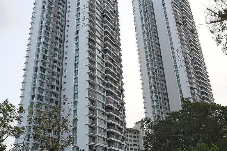 The 120 sq m unit at Block 273A Bishan Street 24 is located in a Design, Build and Sell Scheme project called Natura Loft. The high-floor unit, which is in a 40-storey block, has about 89 years left on its lease.