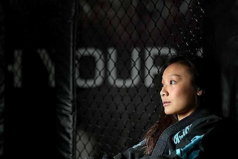 National jiu-jitsu exponent Constance Lien is not afraid to talk about her darker days when she has had to deal with anxiety, depression and an eating disorder. LIANHE ZAOBAO FILE PHOTO