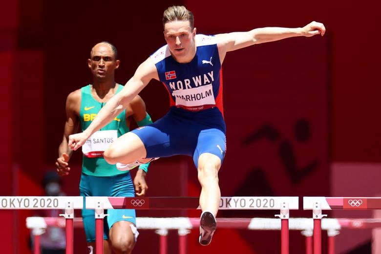 Olympics Warholm world record in 400m hurdles victory, Mihambo soars