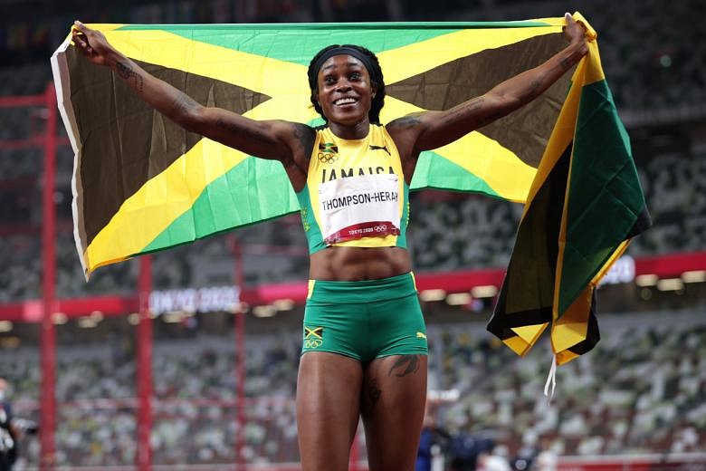 Olympics: Jamaica's Elaine Thompson-Herah wins 200m to seal athletics ...