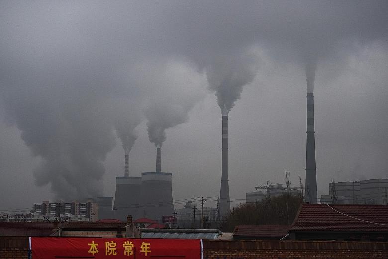 A 2015 photo of a coal-fuelled power station in China. Beijing pledged last year to reach net-zero emissions by 2060.