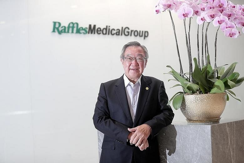 Dr Loo Choon Yong, 72, co-founded Raffles Medical in 1976. He and his friend Alfred Loh initially bought two clinics and gradually built up the company. 