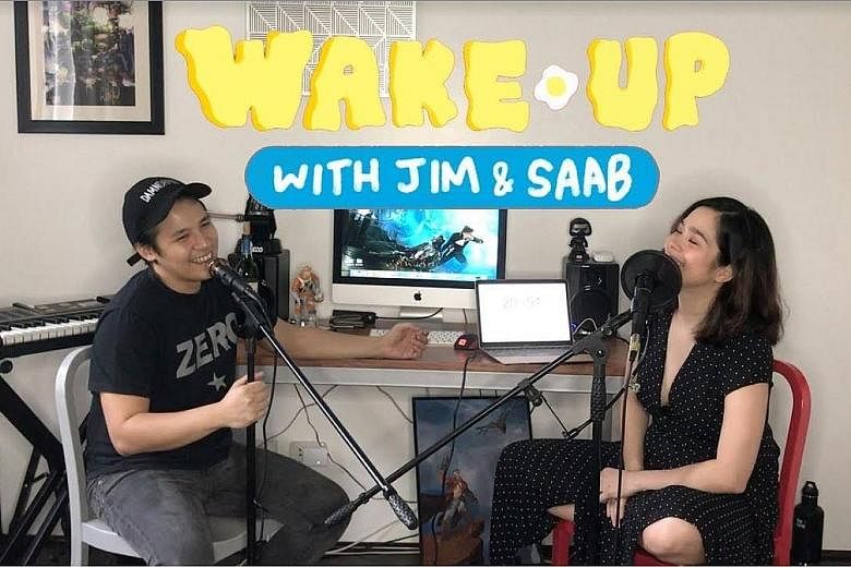 Among the Philippines' top podcasts is Wake Up With Jim And Saab, hosted by musicians and celebrity couple Jim Bacarro and Saab Magalona. The most popular topics in the country are on "adulting", humour, love, sex, getting a good night's sleep and re