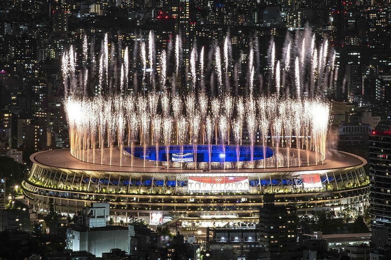 Fireworks lighting up the sky over the Olympic Stadium during the closing ceremony of the Tokyo 2020 Olympic Games last night. Athletes from 206 territories competed in 33 sports. In total, 26 world records were broken.