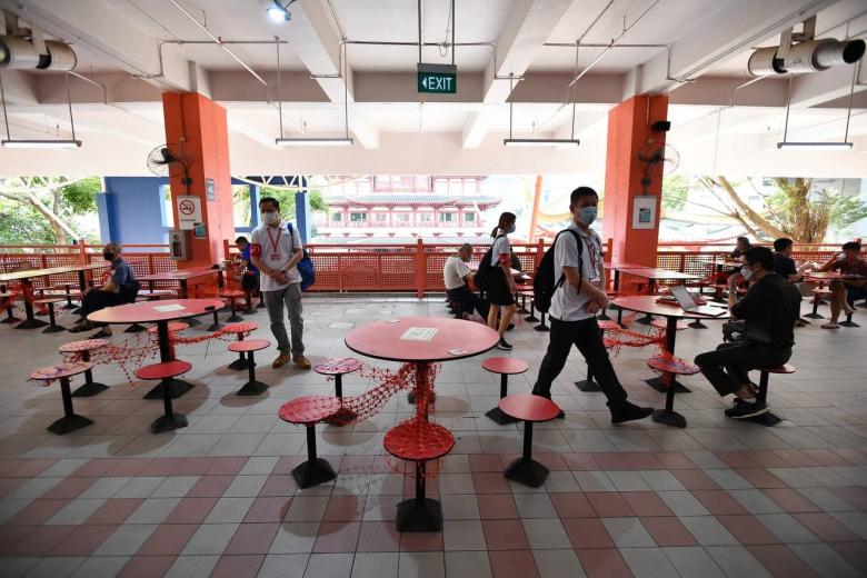 Hawker centres, coffee shops back diners even though only two