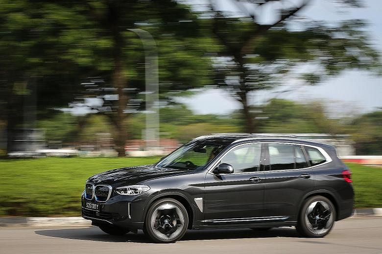 Motor companies, which have mostly been reluctant to import electric models until recently, said they are encouraged by the trend of rising electric vehicle (EV) sales. BMW recently launched the iX3 (above), an EV based on its X3 compact sport utilit