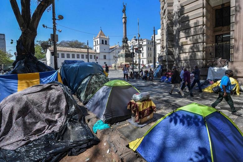 Covid-19 pandemic pushes new homeless onto Sao Paulo streets | The ...