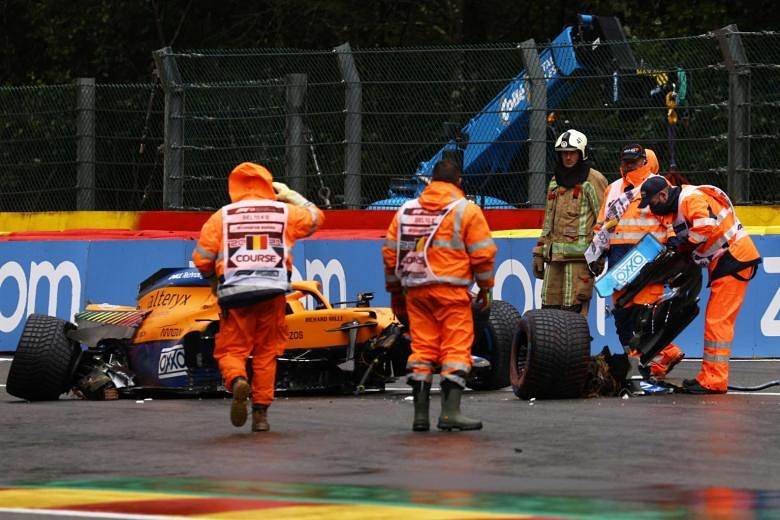 Formula One: Norris Bruised But Ready To Race After Spa Crash | The ...