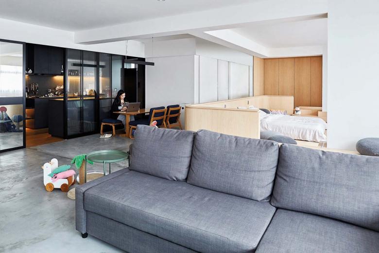 The Chic Home Felinefriendly flat design for couple and their five cats The Straits Times