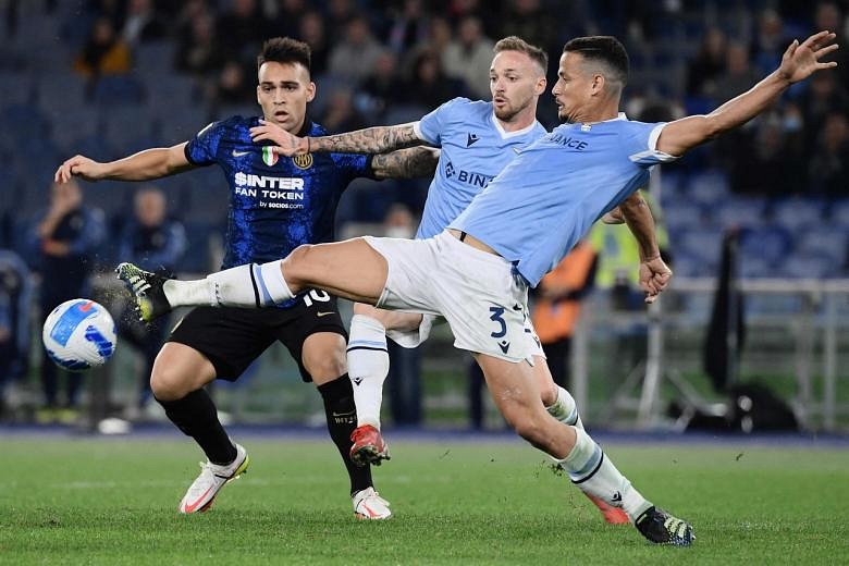 Football: Lazio's Felipe sorry for leaping on Inter's Correa | The ...