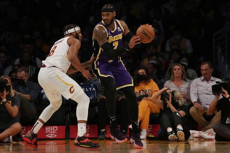 Carmelo Anthony lifts Los Angeles Lakers over Memphis Grizzlies