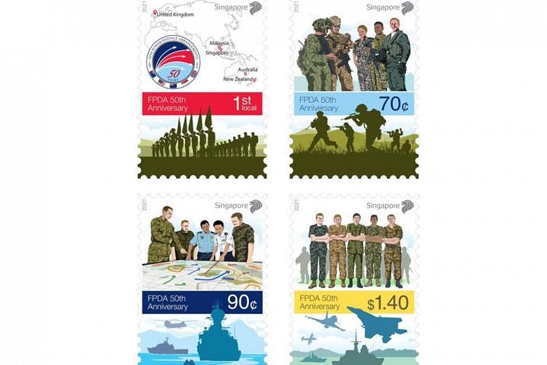 Commemorative Stamps And New Flag Unveiled To Mark 50 Years Of Five   Rrsingpost0111 