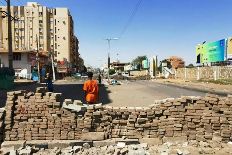 Sudan Anti coup Protesters Block Streets The Straits Times