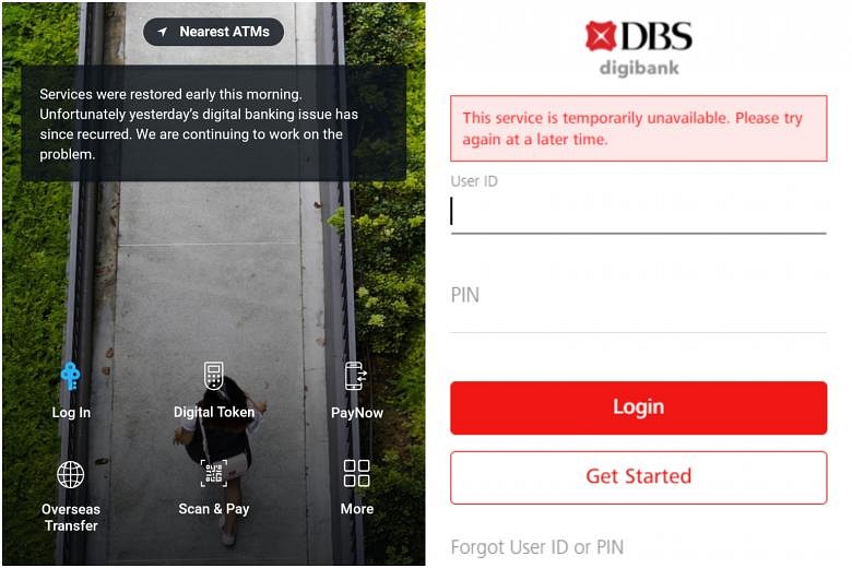 DBS Says Digital Services Disruption Has Recurred After Services Were   Ycdbsdownb241121 