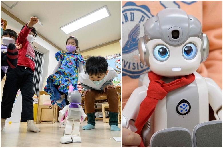 Seoul Trials Pint-sized Robots In Nursery Schools | The Straits Times