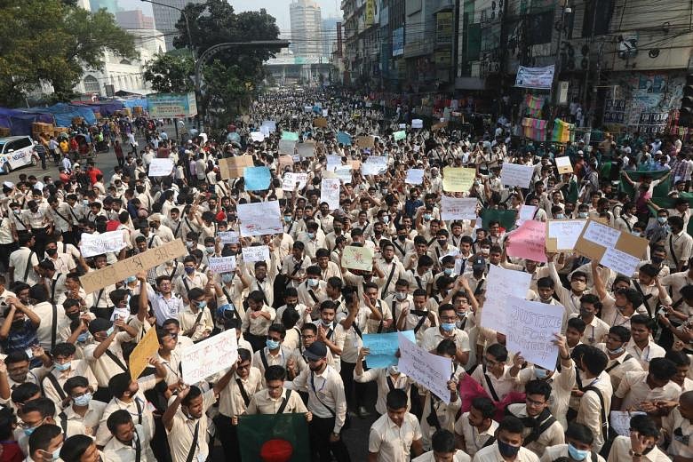 Protest Paralyses Bangladesh Capital After Student Death | The Straits ...