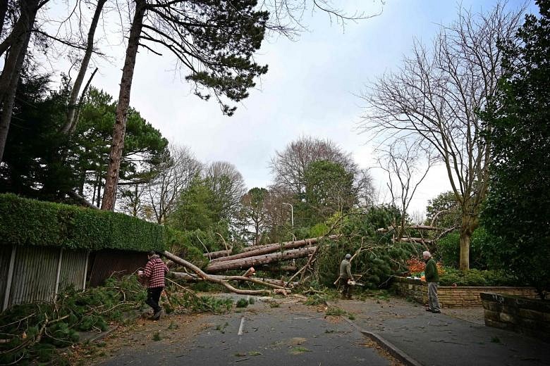 Two Dead As Powerful Storm Batters UK | The Straits Times