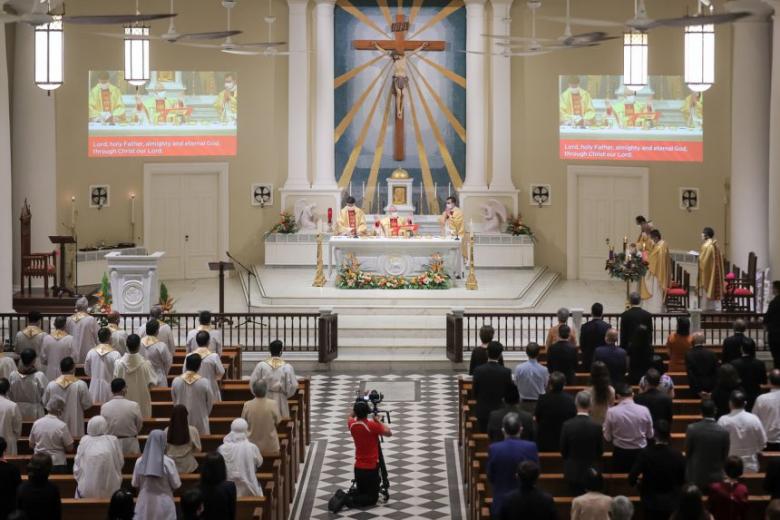 Catholic Church in Singapore celebrates 200th anniversary with concurrent mass across 32
