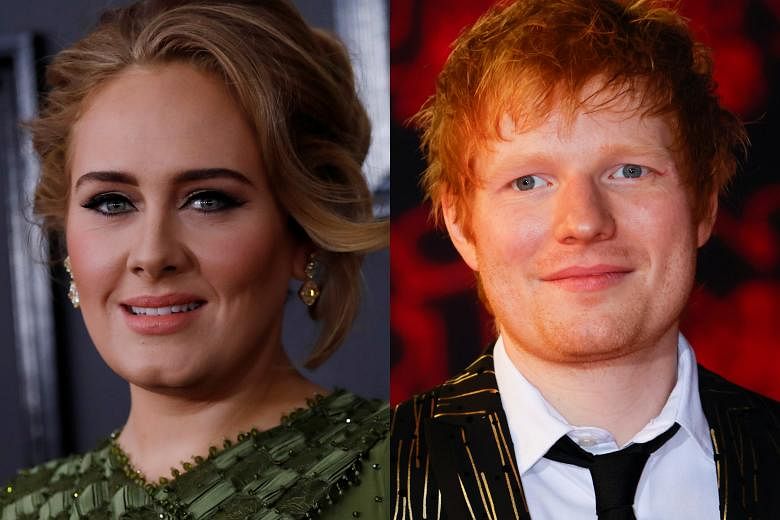 Adele et Ed Sheeran en tête des nominés pour les BRIT Awards