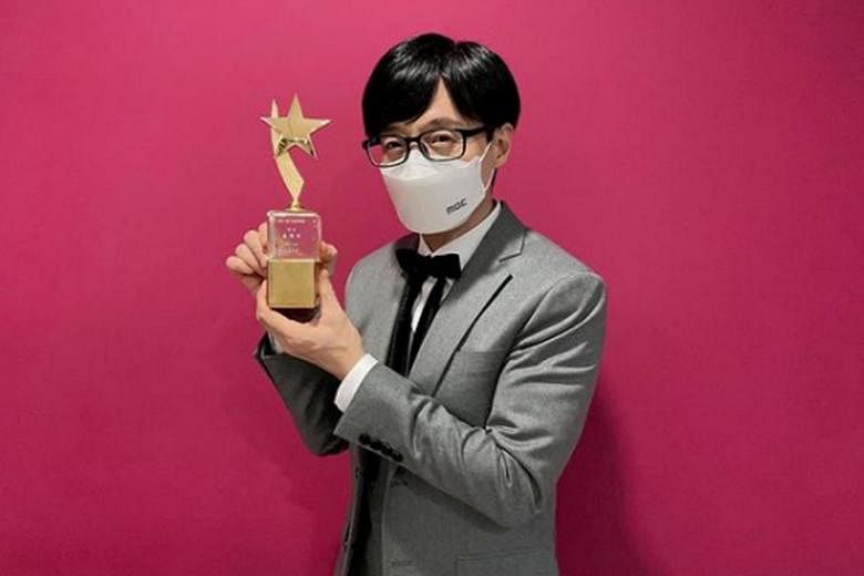 Yoo Jae-suk Running Man memenangkan Grand Prize lagi di MBC Awards