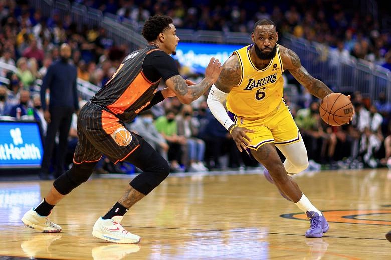 NBA: LeBron James Scores 29 To Lead Lakers Past Magic | The Straits Times