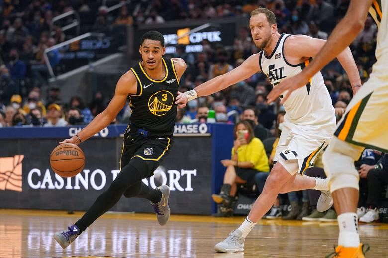 NBA: les Golden State Warriors survivent à une rafale tardive pour dominer l’Utah Jazz