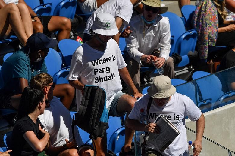 Tennis : l’Open d’Australie autorisera “Où est Peng Shuai ?”  chemises après contrecoup