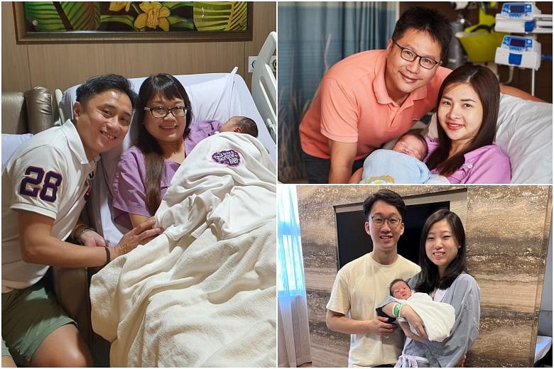 Three couples celebrate Chinese New Year with babies born at