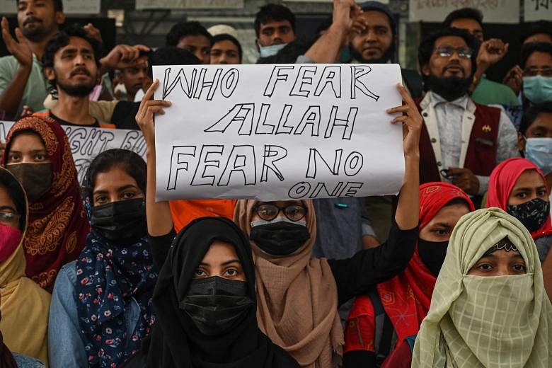 Tension Grips India's Karnataka State As Students Clash Over Headscarf ...