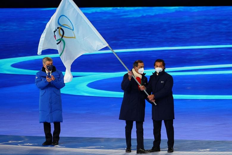 China caps Winter Olympics with medal record | The Straits Times