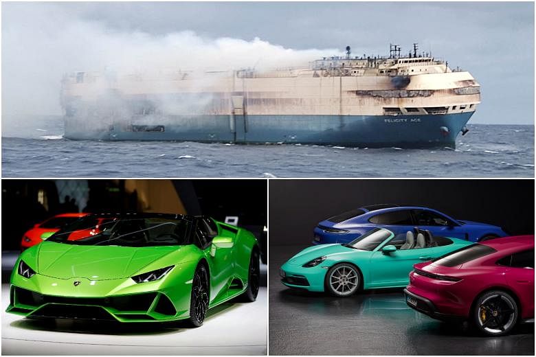 The Felicity Ace's sunken treasure: Porsche, Bentley, Lamborghini