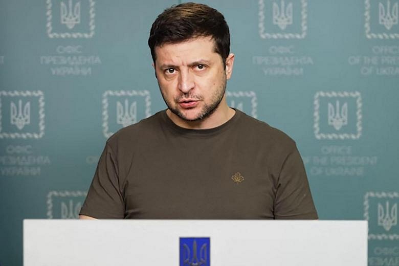 Zelensky Condemns Nato For Ruling Out Ukraine No-fly Zone | The Straits ...