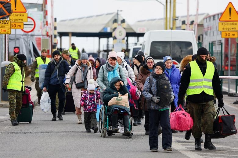 EU Warns Ukraine Refugee Crisis A 'big Challenge' | The Straits Times