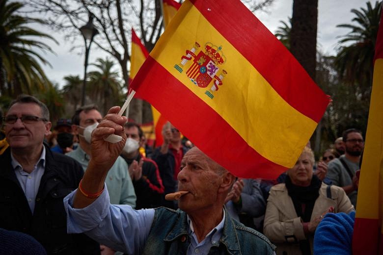 Thousands Protest Over Soaring Prices Across Spain | The Straits Times