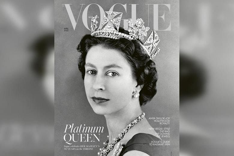 British Vogue puts Queen Elizabeth II on cover to mark Platinum 