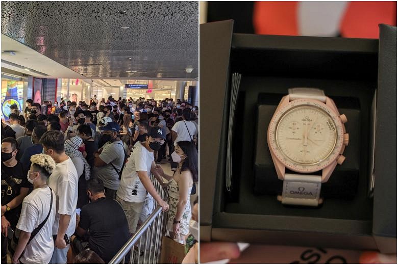 Omega x Swatch collection draws snaking queues at Ion Orchard MBS