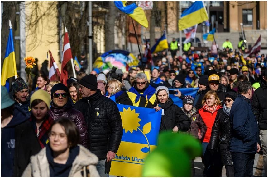 Latvijas krievvalodīgo pilsētu mītiņi par Ukrainu