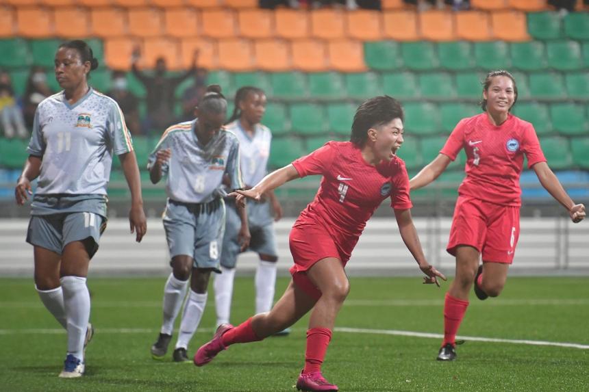 Football S'pore women beat Seychelles 62 in the FAS TriNations