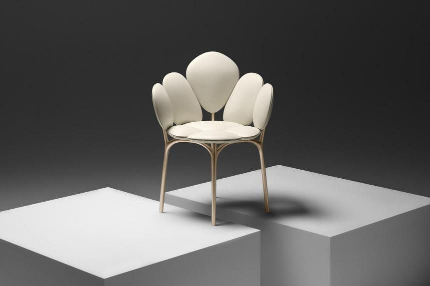 Louis Vuitton unveils Petal Chair at Savoir Faire event