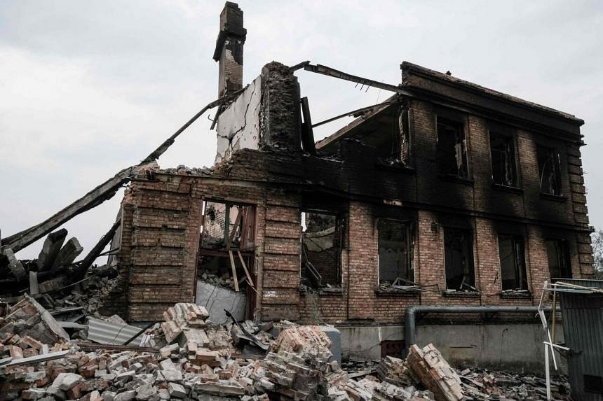 School Still Smoulders A Week After Being Hit In Razed Ukraine Village 