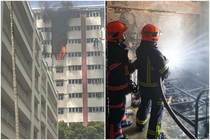 35 People Evacuated After Fire Breaks Out At Jalan Bukit Merah Flat ...