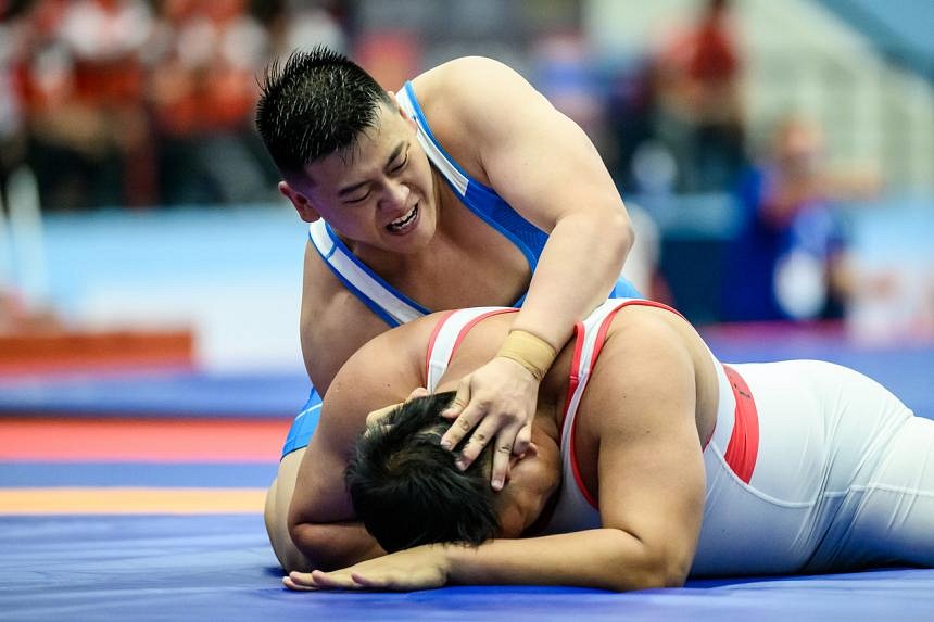 SEA Games First Greco Roman wrestling medal for Singapore after