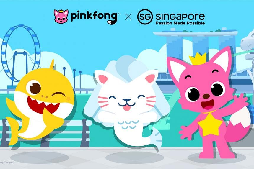 Baby Shark, Pinkfong join Merlion mascot Merli on Singapore tour in new  music video | The Straits Times