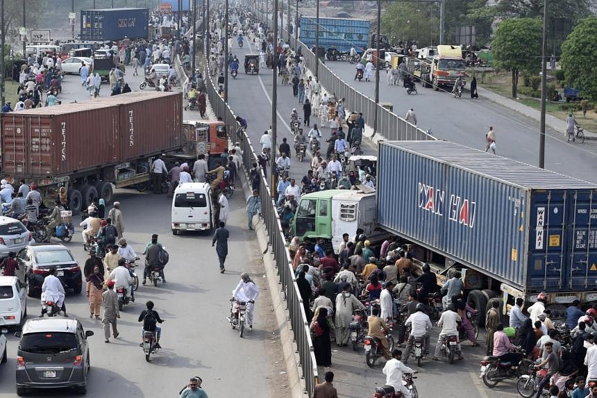 Pakistan Capital Blockaded Ahead Of Opposition Protest | The Straits Times